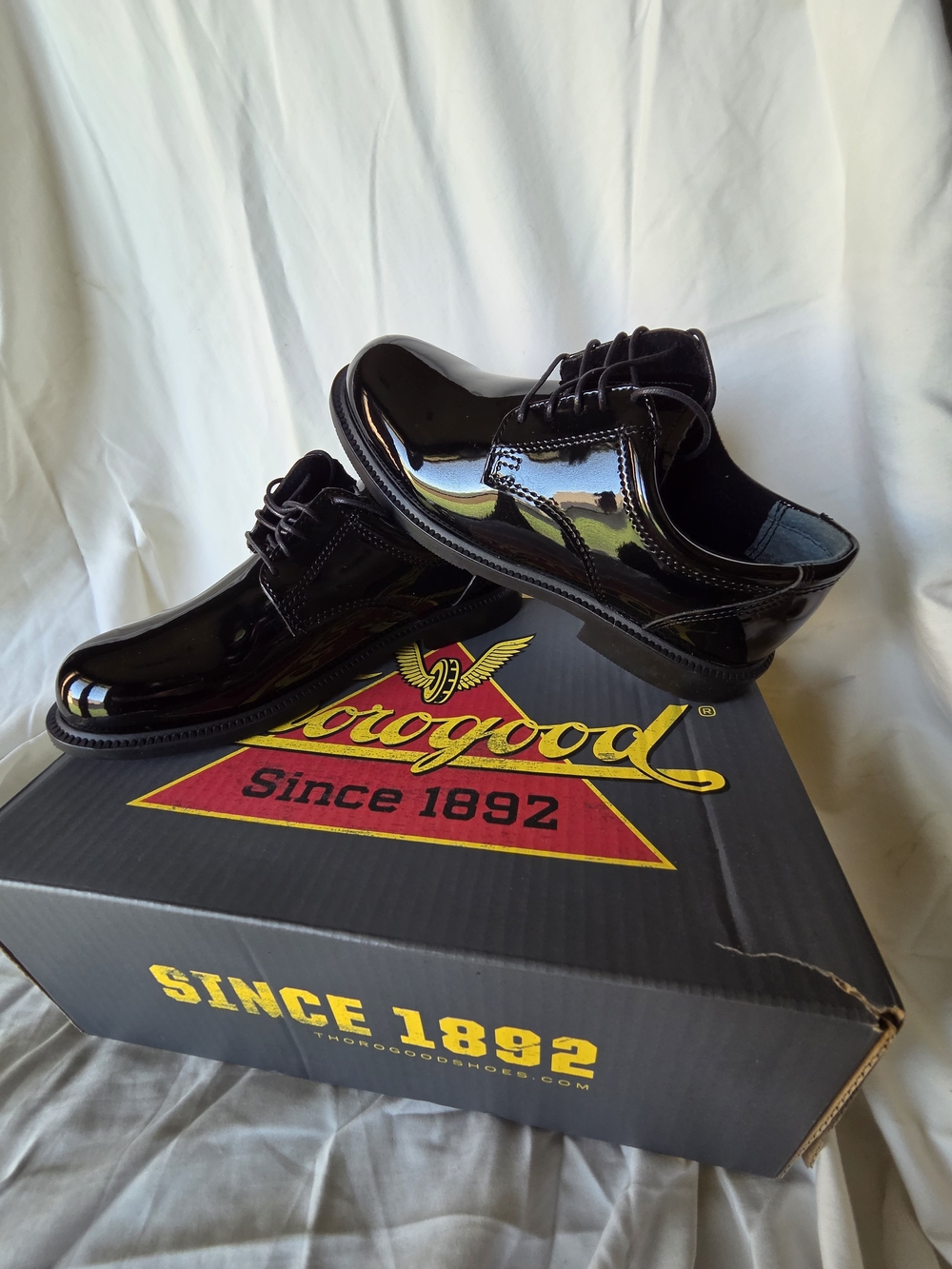 Men's Black Patent Dress Shoes